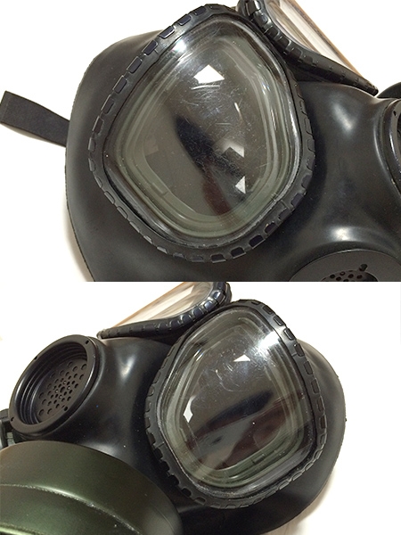 米軍 実物 M40ガスマスク カバー キャニスター付（米軍実物】M40ガス 