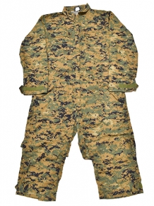 米軍実物 USMC AMERICAN PATRIOT製 ウッドランドマーパット カバーオール LARGE