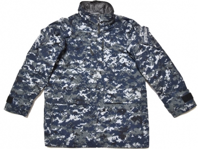 米軍実物 ECWCS NAVY NWU PARKA WORKING レインジャケット パーカー S-R 防水 海軍