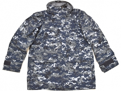 米軍実物 ECWCS NAVY NWU PARKA WORKING レインジャケット パーカー S-R 防水 海軍