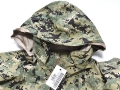 米軍実物 US NAVY PARKA WORKING TYPE III AOR2 レインジャケット パーカー XS-R 防水 海軍