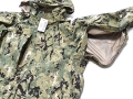 米軍実物 US NAVY PARKA WORKING TYPE III AOR2 レインジャケット パーカー XS-R 防水 海軍