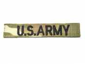 米軍実物 ARMY ネームタグ ネームテープ ベルクロ 陸軍 スコーピオン/OCP マルチカム