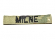米軍実物 陸軍 ネームタグ ネームテープ パッチ OCP マルチカム MILNE