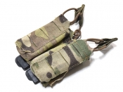 米軍放出品 Wilde Custom Gear ダブル ピストル マガジンポーチ マルチカム 特殊部隊