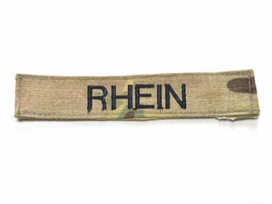 米軍実物 陸軍 ネームタグ ネームテープ パッチ マルチカム RHEIN