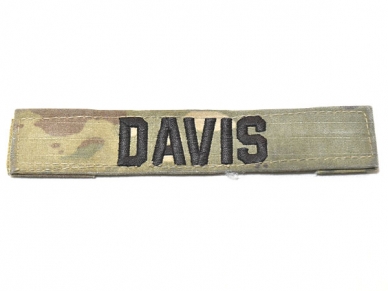 米軍実物 陸軍 ネームタグ ネームテープ パッチ OCP スコーピオン/マルチカム DAVIS