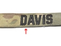 米軍実物 陸軍 ネームタグ ネームテープ パッチ OCP スコーピオン/マルチカム DAVIS